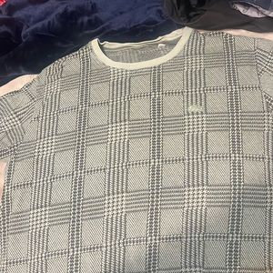 Lacoste xl shirt quilted short sleeve. Grey/green color